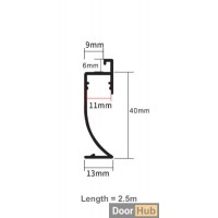 4cm Inset LED Skirting Board | FLL-A-8-A4-9 Concealed Light Baseboard | DoorHub UAE